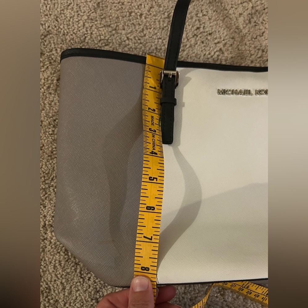 Michael Kors Gray and Cream Tote Bag - Picture 6 of 8